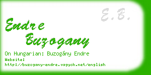 endre buzogany business card