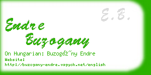 endre buzogany business card